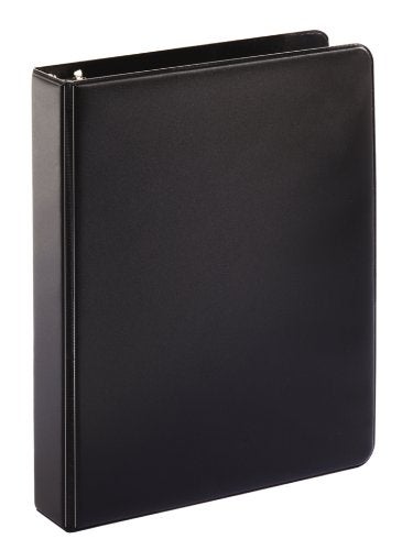 Tops Cardinal Mini Round Ring Binder, 1-Inch, 8-1/2-Inch x 5-1/2-Inch, Black (07201) - Image 1