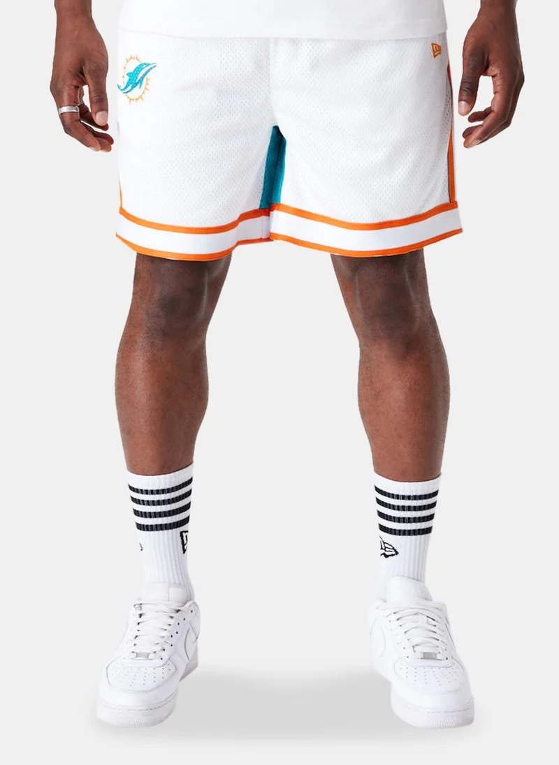 نيو ايرا Men's NFL Miami Dolphins Colourblock Shorts