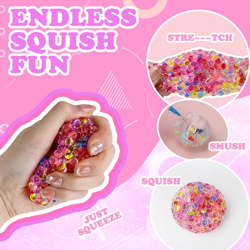 HASTHIP طقم صنع السلايم القابل للضغط للأطفال، طقم قوالب سيليكون ثلاثي الأبعاد، طقم جيلي سيليكون ناعم لطيف للأطفال يتضمن أدوات وإكسسوارات، طقم مستلزمات صنع السلايم للأطفال والبالغين، هدية للأطفال - Image 3