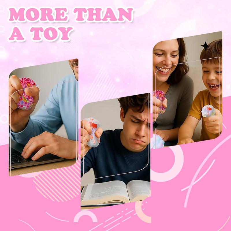 HASTHIP طقم صنع السلايم القابل للضغط للأطفال، طقم قوالب سيليكون ثلاثي الأبعاد، طقم جيلي سيليكون ناعم لطيف للأطفال يتضمن أدوات وإكسسوارات، طقم مستلزمات صنع السلايم للأطفال والبالغين، هدية للأطفال - Image 5