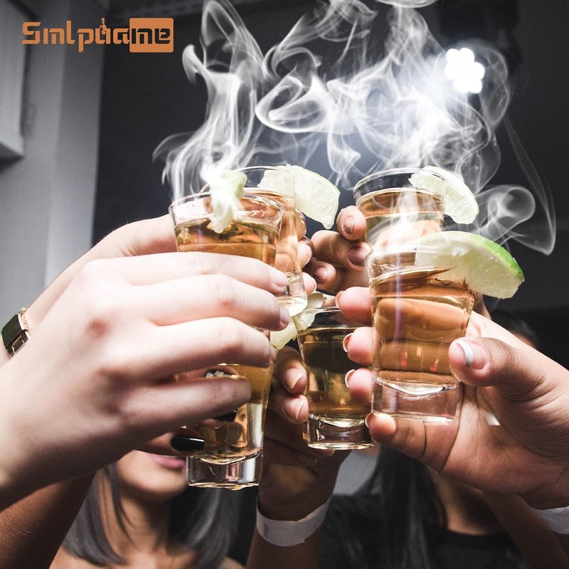 Smlpuame طقم مدخن الويسكي مع شعلة، مدخن كوكتيل بوربون قديم الطراز مع 4 نكهات من رقائق الخشب، هدايا عيد الميلاد ويوم الميلاد للزوج، الرجال، الأب (بدون بوتان) - Image 5