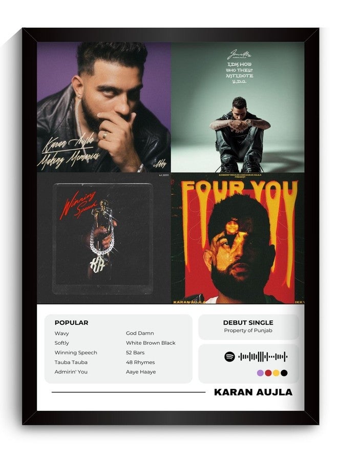 Funk You Store ملصق كاران أوجلا | ملصق A4 مؤطر | 52 مقطعًا، خطاب الفوز، هل تفهم ما أقصده، صنع الذكريات | 31 × 23 سم | إطار أنيق وجميل للجدار، ديكور الغرفة، هدية، طاولة الدراسة (كاران أوجلا) (F_104) - Image 1