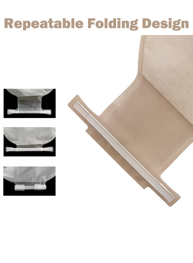 Generic 10 PCS Ostomy Colostomy Supplies, Colostomy Bag, One-Piece Drainable Pouches with Twist-Tie for Ileostomy Stoma Care, Cut to Fit (Max 20-65mm)  - Image 5