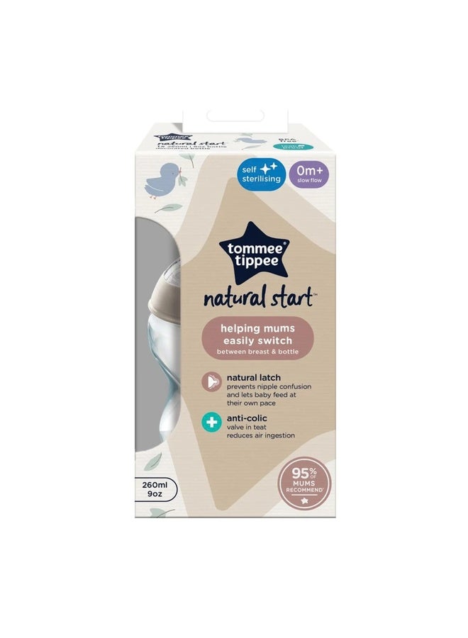 tommee tippee Nature Feeding Bottle 260ml  - Assorted
