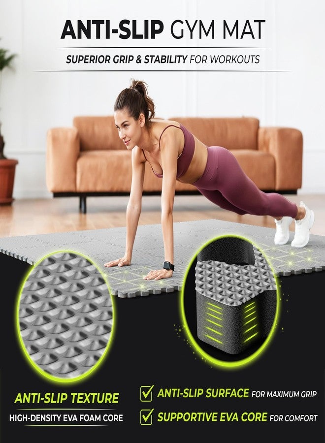BeMaxx Fitness Puzzle Mat for Gym Floors | Protection Set of Foam Rubber Slabs Rubber for Sports Machines, Expandable Protective Mat Tatami Tapestry Mat Mats Weights Gym - Image 5