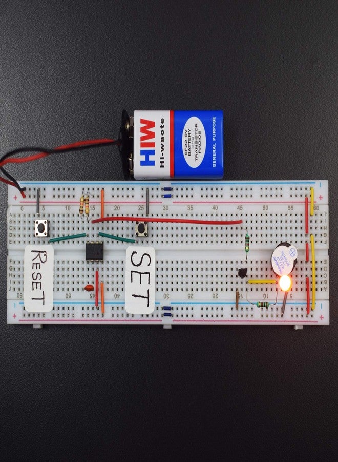 REES52 Basic Electronic Component kit for science fair projects with 10 projects manual for school level kids_Basic Starter Simple projects for students - Image 5