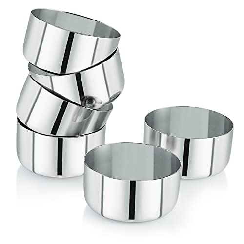 neelam Stainless Steel 5.5, 22 Gauge Sadi 200 ml Vati, Set of 6, Dinner Bowl Katori Serving Vati, Durable Quality, Elegant, Perfect for Serving Snacks, Desserts, and Condiments,Sliver - Image 3