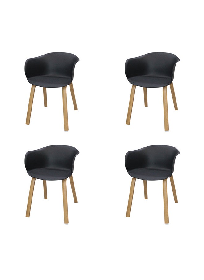 JILPHAR FURNITURE Jilphar Furniture Fiber Plastic Dining Chair 1324A set of 4pcs 