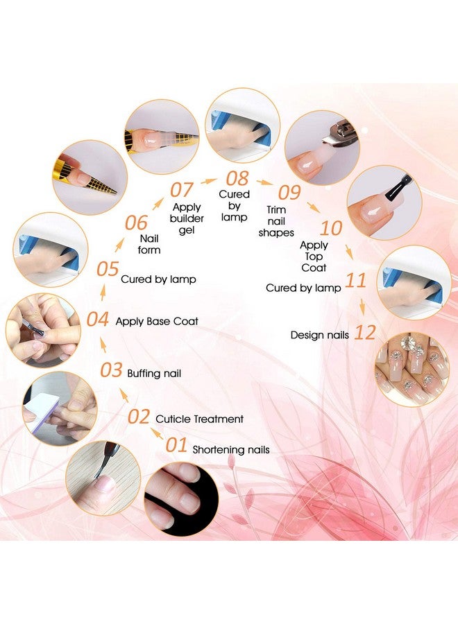 Canni زجاجة كاني الذهبية 15 مل طلاء أظافر جيل بناء هلامي رقيق سهل الجفاف UV قابل للإزالة (#305_وردي عاري) - Image 4