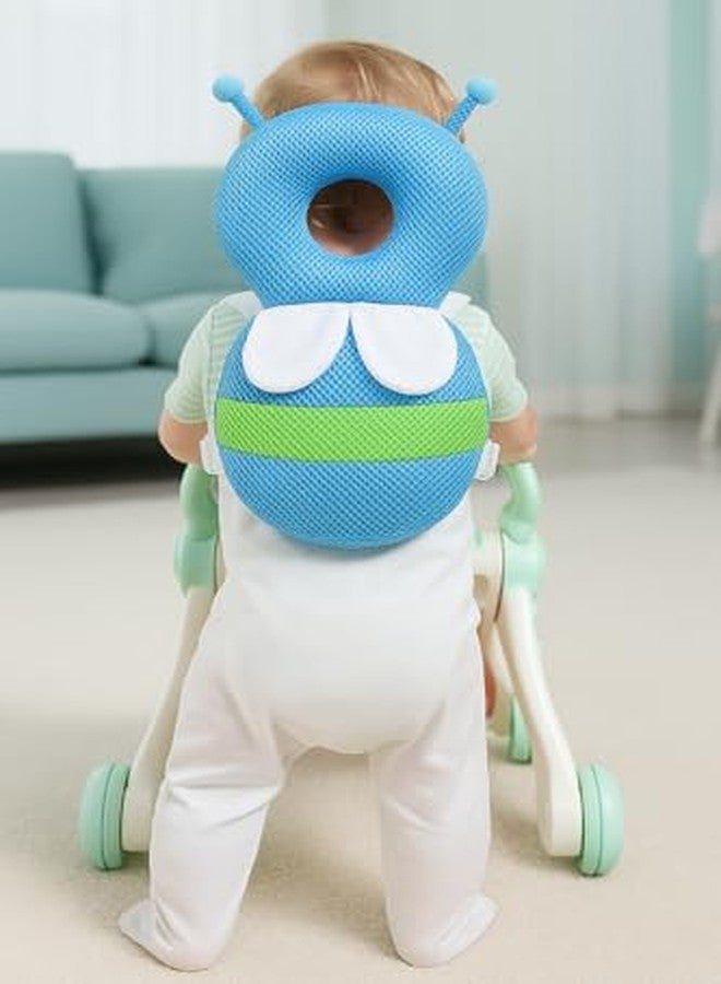 PRISCILLA Baby Toddlers Kids Child Head Back Safety Protector Pad Cushion Pillow with Straps (Blue) - Image 3