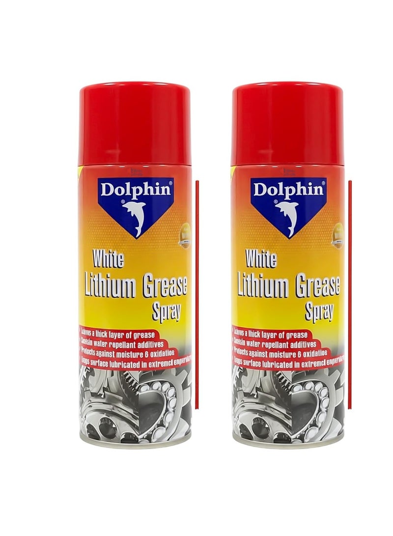 هيتكس بخاخ شحوم دولفين وايت ليثيوم - ٤٠٠ مل | مُزلّق قوي مقاوم للماء | يحمي من الصدأ والرطوبة والأكسدة - (2) - Image 1