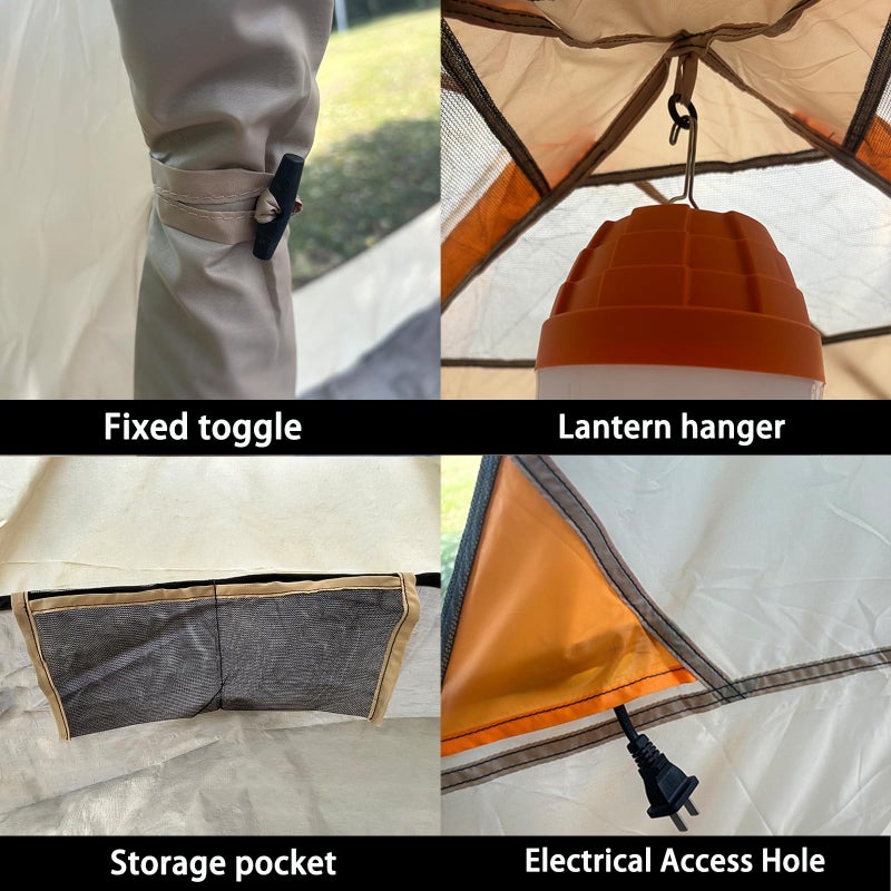 UNP Dome Tent, 2 Person, Easy Set Up, Lightweight, Portable, Red - Image 3