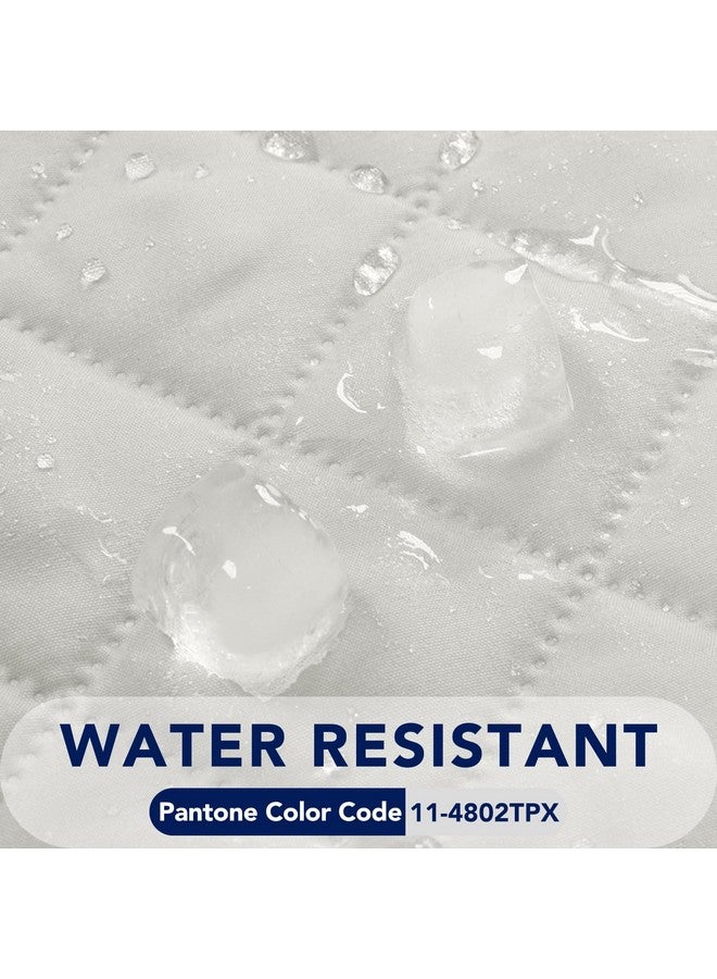 PureFit Reversible Quilted Sofa Cover, Water Resistant Slipcover Furniture Protector, Washable Couch Cover with Non Slip and Elastic Straps for Kids, Dogs, Pets (Sofa, Ivory/Ivory) - Image 3