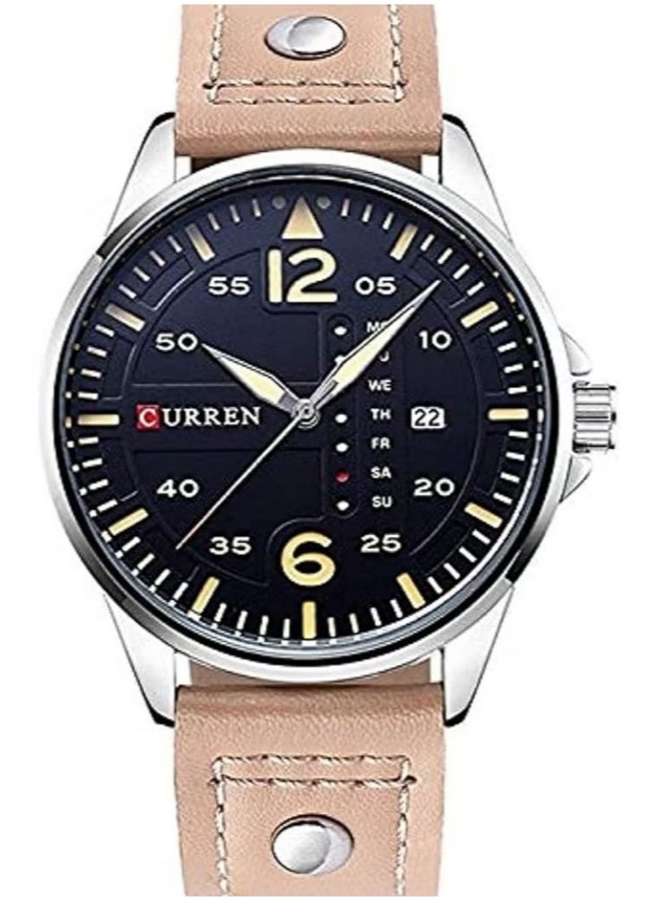 CURREN CURREN 8224 Original Brand Leather Straps Wrist Watch For Men 