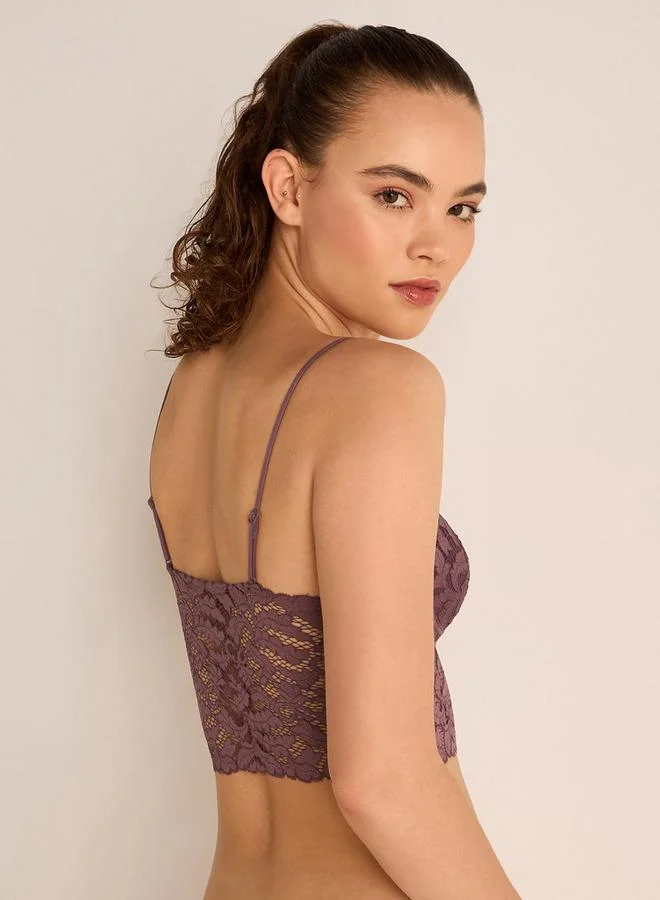 سبلاش فيڤ صدرية دانتيل بحمالات قابلة للتعديل