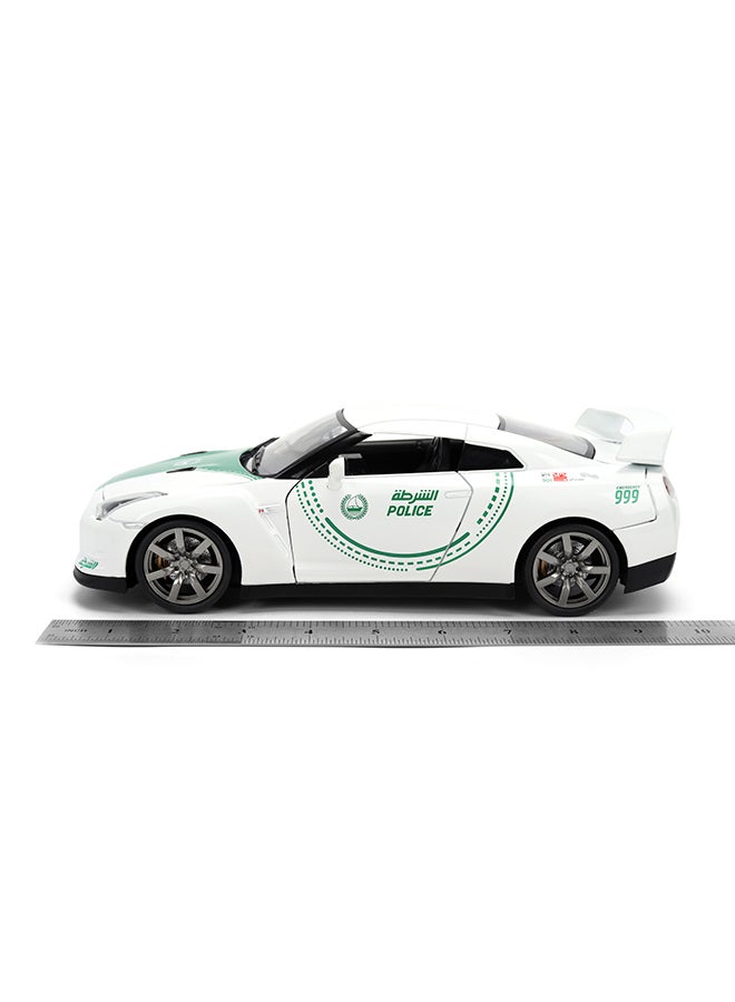 Jada - Dubai Police Nissan GT-R – 1:18 Scale Die-Cast Model - Image 1
