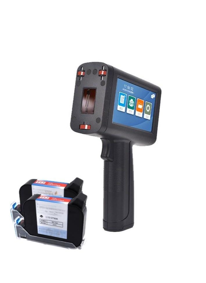 Demin M20 Arabic Portable Intelligent Upgraded Handheld Inkjet Printer Gun With 4.3 Inch New Ui Design Touch Screen Quick Drying Inkjet Coding Machine For QR Code Barcode Production Date Time Logo Batch Number 600dpi  - Image 1