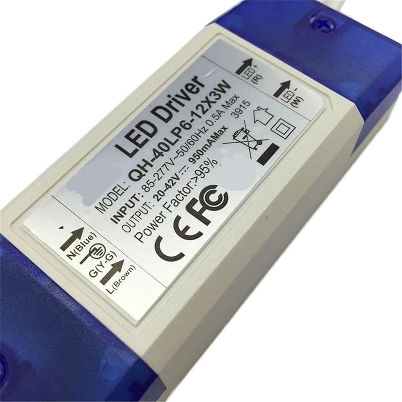 Constant Current LED Driver Power Supply 20W 30W 40W 900mA 2 Pcs - Image 2