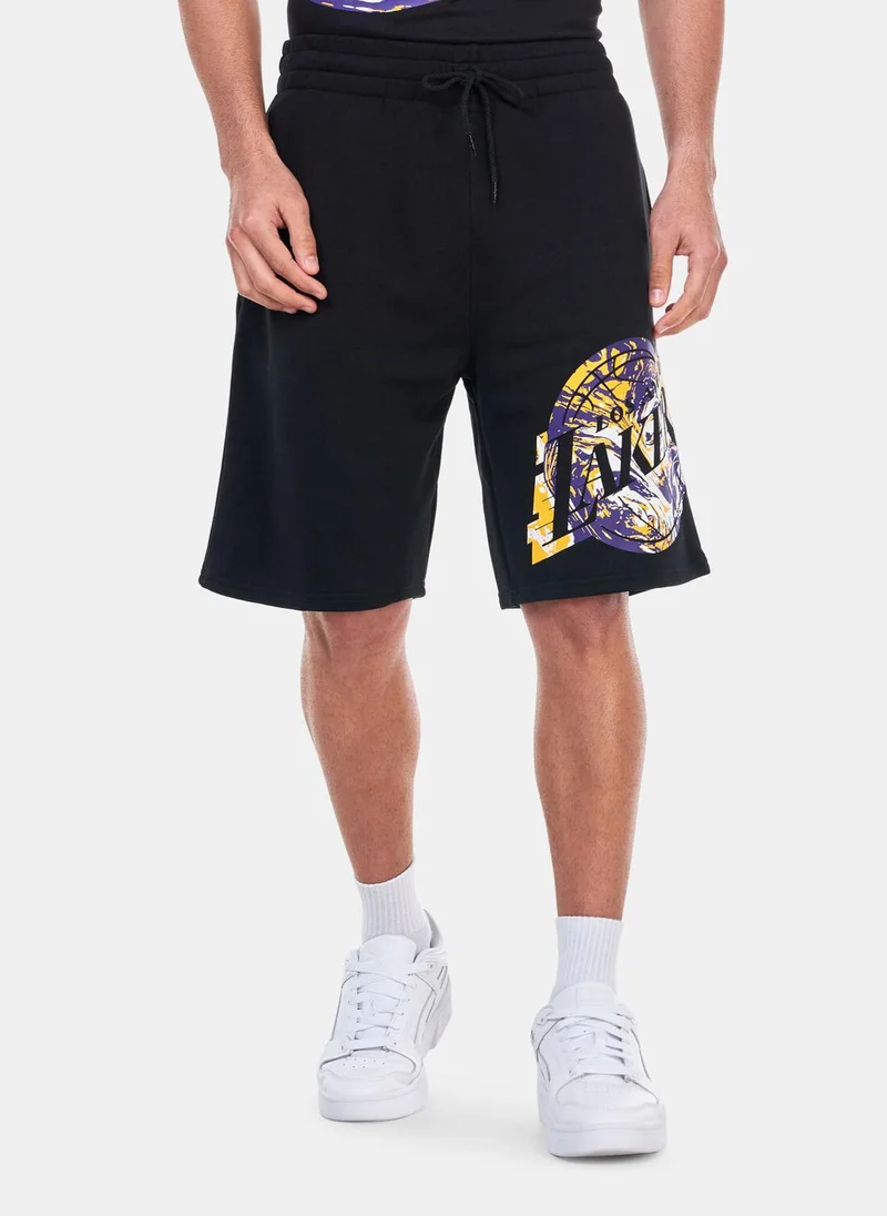 NEW ERA Men's NBA Los Angeles Lakers Infill Graphic Shorts