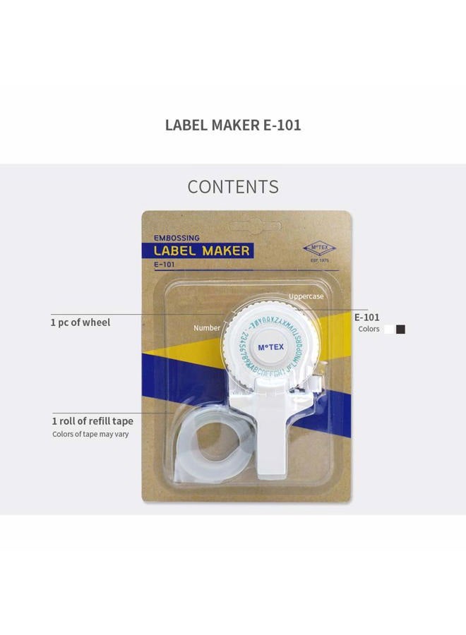 MoTEX Embossing Label Maker, Label Writer -E-101 (White) - Image 4