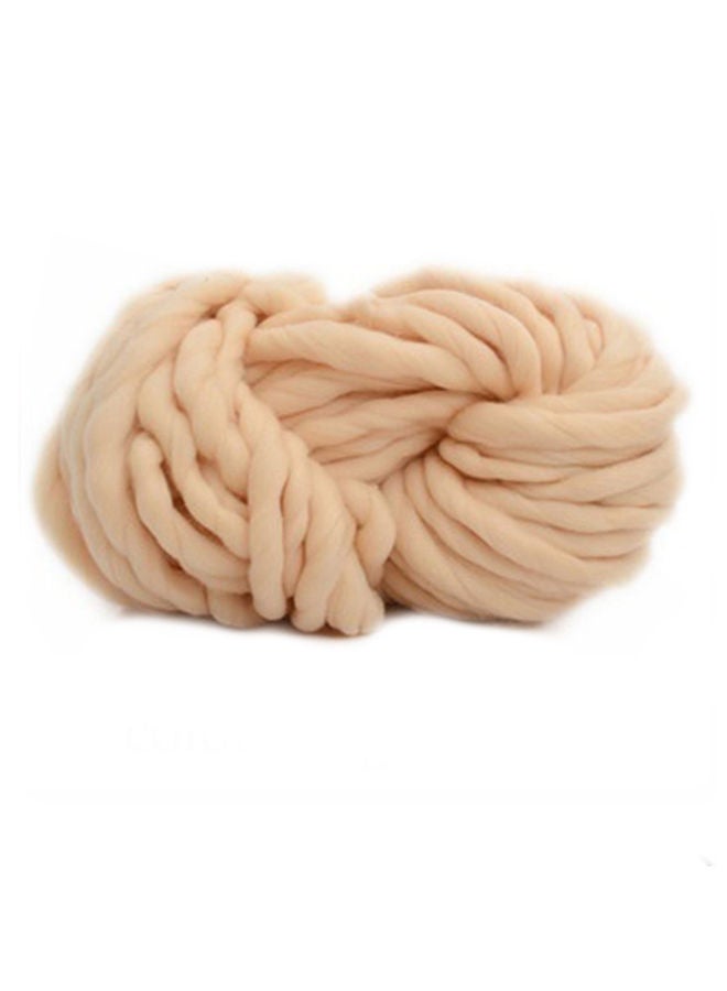 NIBEMINENT Sweater Coarse Yarn Dyed Hand Knit Bar Line Beige 40000x20mm - Image 1