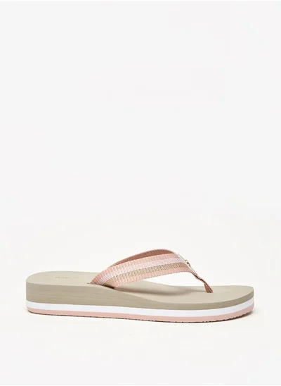 Aqua Women's Printed Thong Slippers