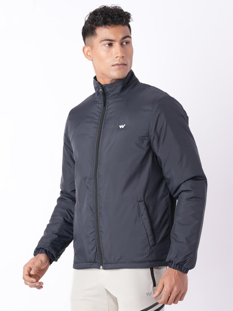 Wildcraft Men Alpine Solid Nylon Blend Collored Casual Quilted Jacket, Full Sleeve - Regular fit, Black, XXL - Image 2
