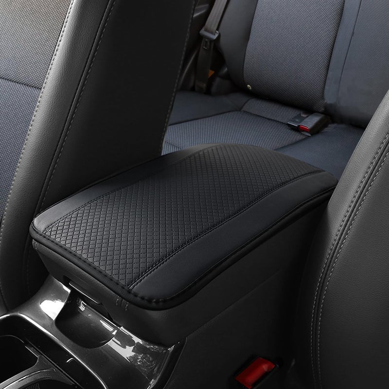 WINUERK Car Center Console Armrest Pad 126X 72 Inch PU Leather Waterproof Auto Armrest Seat Box Cover Protector Car Center Console Cover Universal Car Interior Accessories for Cars Trucks SUVs - Image 3
