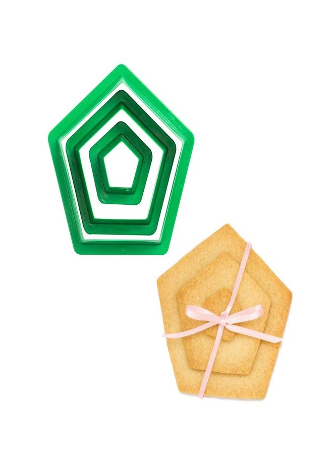 Decora Pentagon Cookie Cutters 1,5/3,5/5 Cm Set of 3 - Image 3