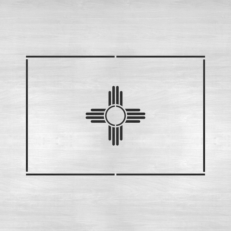 Stencil Revolution New Mexico State Flag Stencil - Templates, Stencil Templates, New Mexico State, Craft Stencil, New Mexico - Image 4