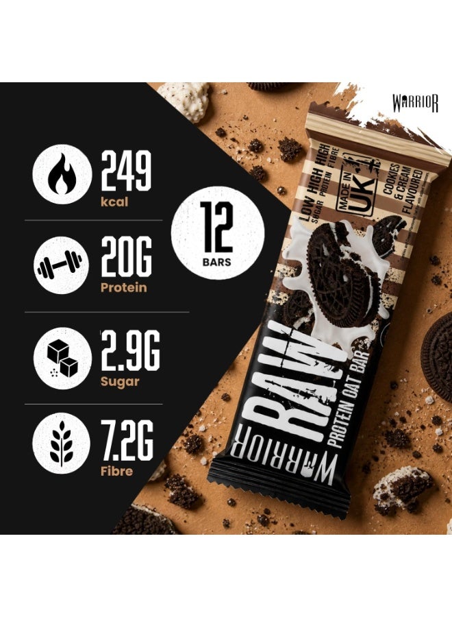 ووريور واريور فلاج جاك بروتين بار كوكيز آند كريم 12 × 75 جم - Image 3