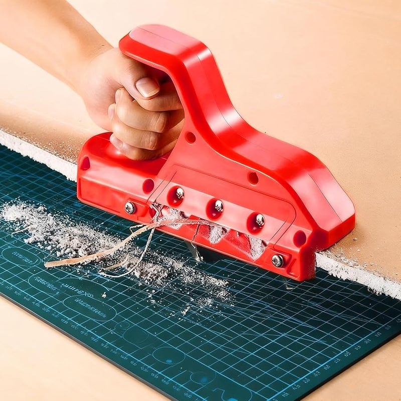 45 Degree 60 Degree Gypsum Board Cutter Hand Push Plasterboard Edger Tool for Baseboard Trim Wall Cutting - Image 4
