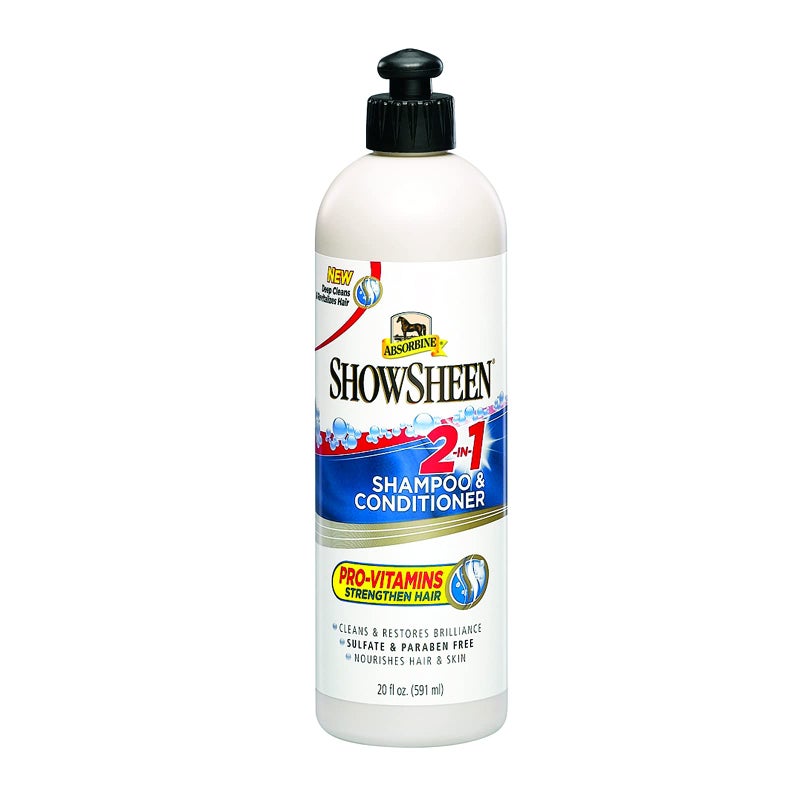 Absorbine ShowSheen 2-in-1 Shampoo & Conditioner, Sulfate and Paraben-Free, 20oz - Image 1