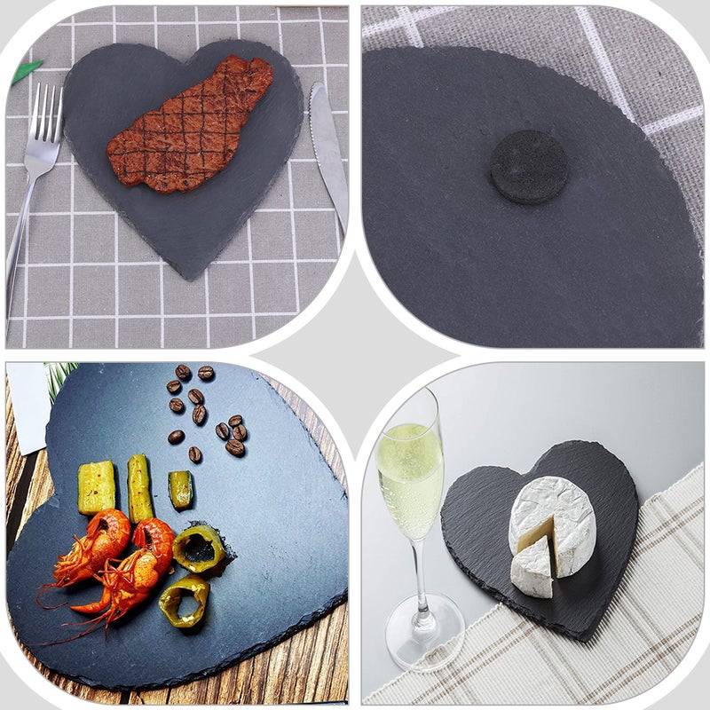1pc Pasta Plate Steak Plate Practical Food Plate (Black) - Image 3