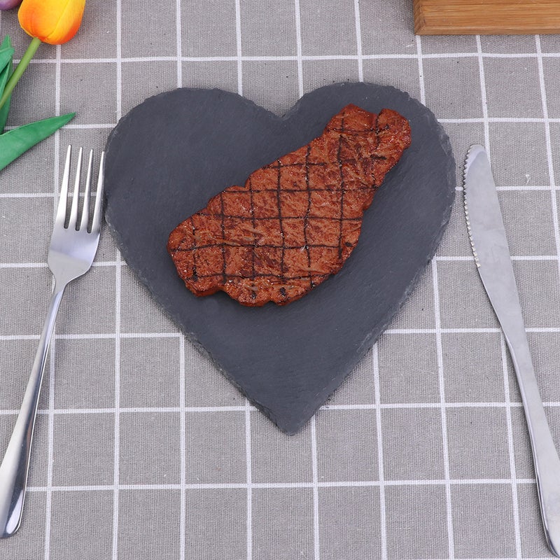 1pc Pasta Plate Steak Plate Practical Food Plate (Black) - Image 4