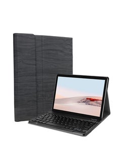 Arabic and English Keyboard Cover for Microsoft Surface Go 4 2023 / Surface Go 3 2021 / Surface Go 2 2020 / Surface Go 2018, with Magnetically Detachable Wireless Keyboard (Black)