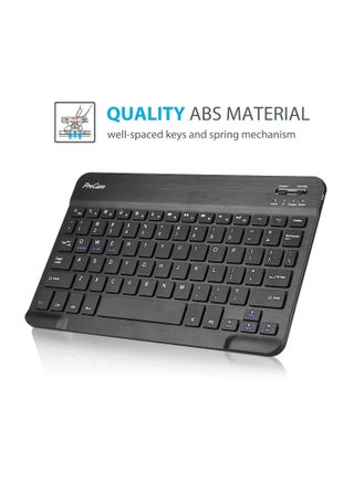 غطاء لوحة مفاتيح عربي وإنجليزي لجهاز Microsoft Surface Go 4 2023 / Surface Go 3 2021 / Surface Go 2 2020 / Surface Go 2018، مع لوحة مفاتيح لاسلكية قابلة للفصل مغناطيسيًا (أسود) - view 5