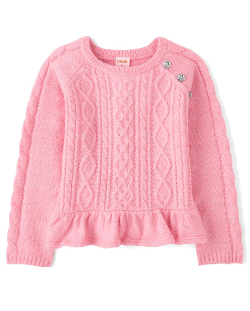 Gymboree,and Toddler Long Sleeve Sweaters,Pink Pastel,3T - Image 3