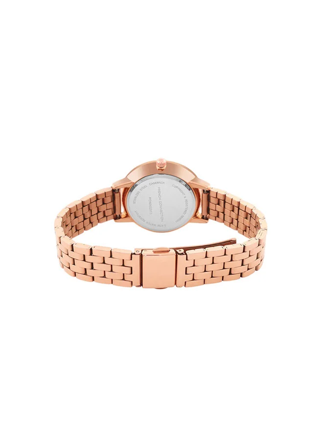 French Connection 29mm Women's Quartz Watch with Silver Dial