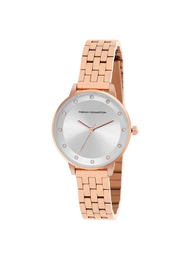 فرنش كونكشن 29mm Women's Quartz Watch with Silver Dial