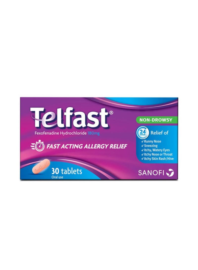 TELFAST 180mg – 30 Tablets