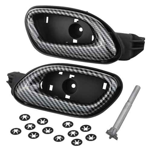 APPERFiT Camaro Carbon Fiber Interior Door Handle for Left Driver and Right Passenger Side Door Panel Compatible with Chevrolet Chevy Camaro 2010 2011 2012 2013 2014 2015