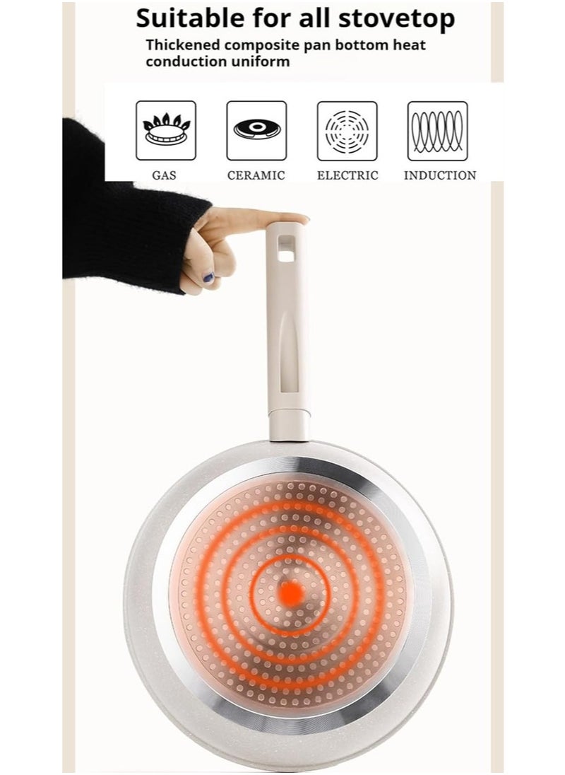 Generic - Large Deep Ceramic Saute Pan 29cm, Nonstick Frying Pan Skillet with Lid, Healthy Jumbo Cooker, Light Weight, PFOA u0026 PFAS Free - Image 1