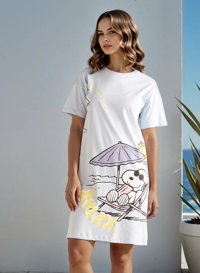 سبلاش فيڤ فستان نوم بطبعة سنوبي