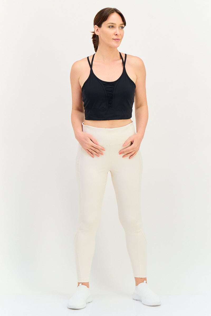 Nike Women Brand Logo Non Padded Training Bra, Black - Image 4