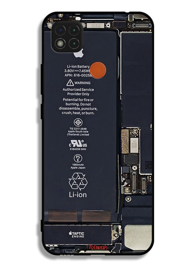 Tolwak Xiaomi Redmi 9C Protective Case Cover Phone Circuit Pattern  - Image 2