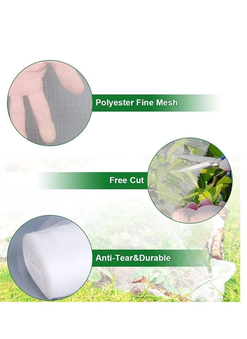 Generic - Insect Netting Mesh, Garden Netting Protection Vegetable Net Plant Protect Netting Grow Tunnel Insect Protect Netting for Plant Fruits Flowers Crops(2.5M*6M) - Image 1