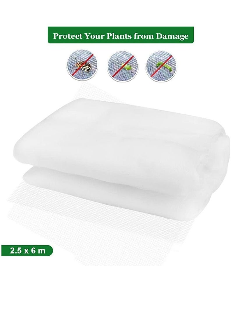 Generic - Insect Netting Mesh, Garden Netting Protection Vegetable Net Plant Protect Netting Grow Tunnel Insect Protect Netting for Plant Fruits Flowers Crops(2.5M*6M) - Image 1