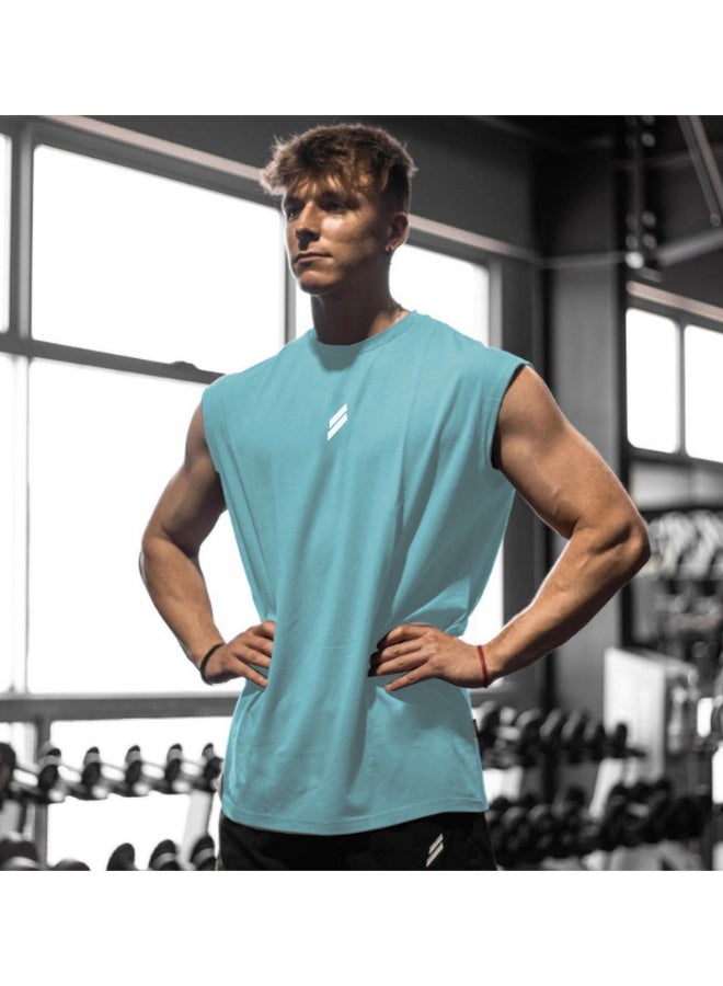 Summer Fitness Sports Tank Top Men's Breathable Loose Fit Training Sleeveless T-shirt Quick Drying vest male Fitness Clothing - Image 1
