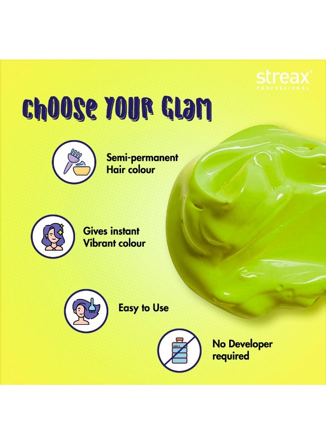 Streax Funky Color Perky Green 100 G - Image 5